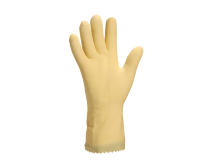 Manusi protectie chimica, culoarea bej, ideale pentru manipularea produselor, ALPHA VE905