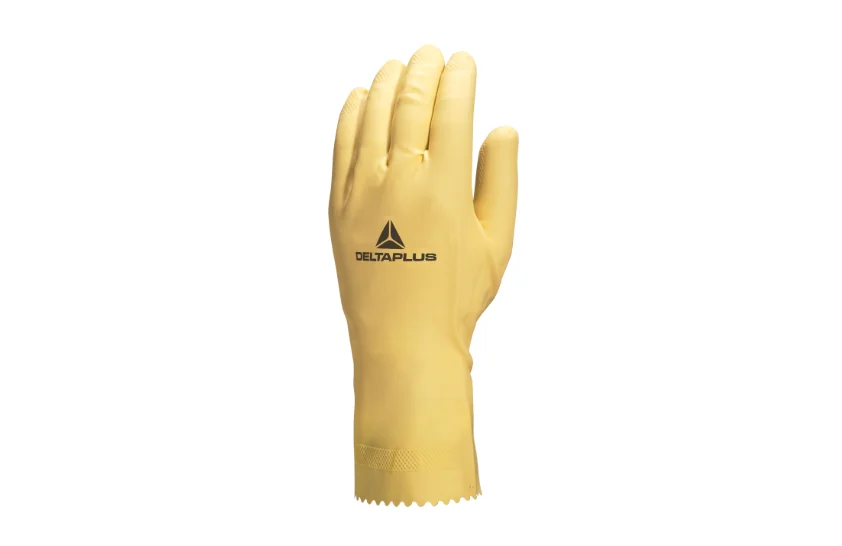 Manusi protectie chimica, culoarea bej, ideale pentru manipularea produselor, ALPHA VE905
