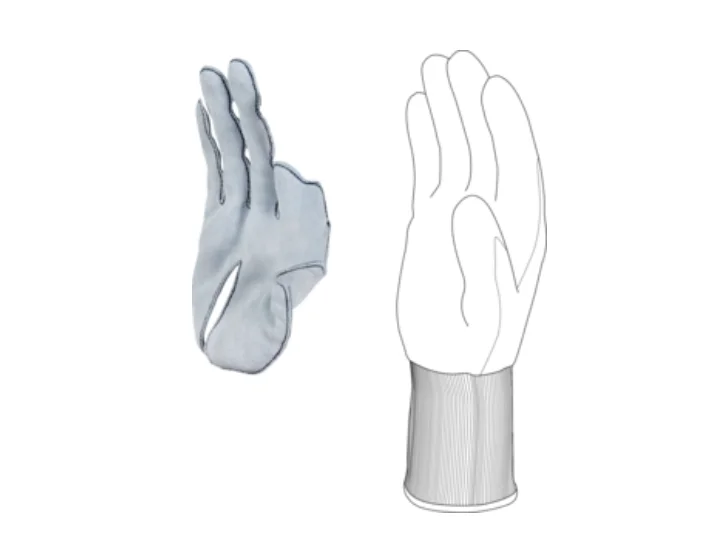 Manusi antitaiere cu strat de piele in palma, culoarea gri, VENICUT5X1, Delta Plus