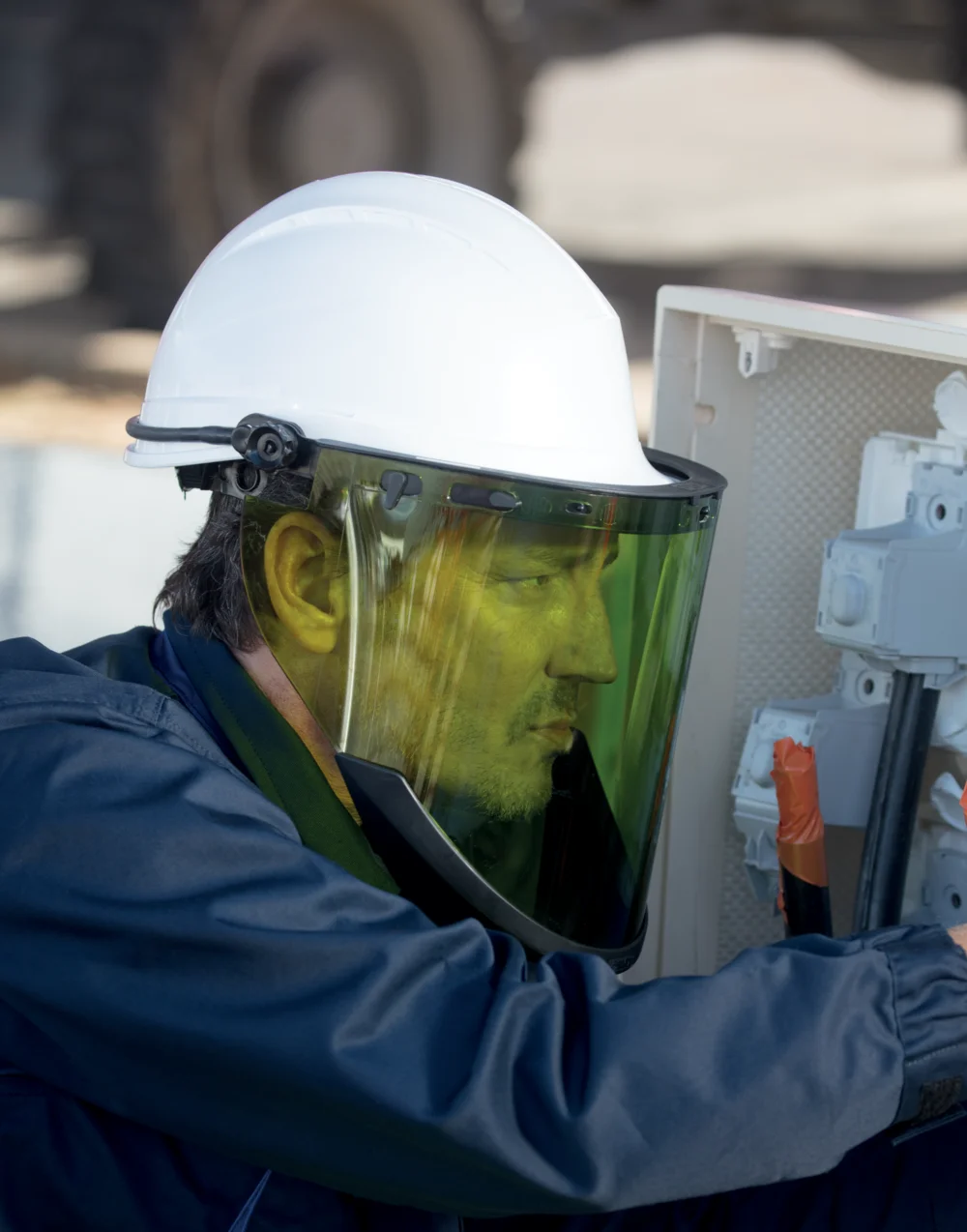 Viziera cu nuanta verde Visor Flash - Delta Plus